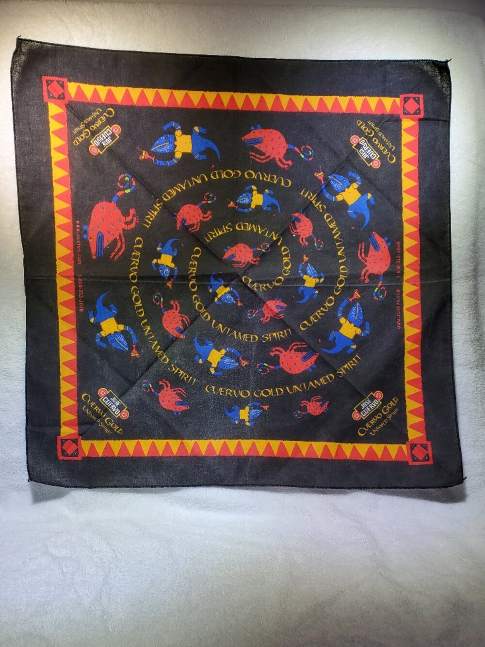 VINTAGE JOSE CUERVO GOLD...UNTAMED SPIRIT BANDANA / DO RAG